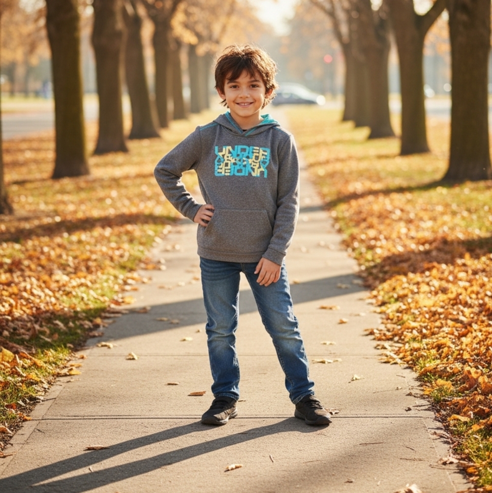 Under Armour Youth Hooded Sweatshirt.